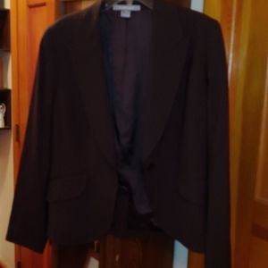 Ellen Tracey Chocolate Brown Blazer